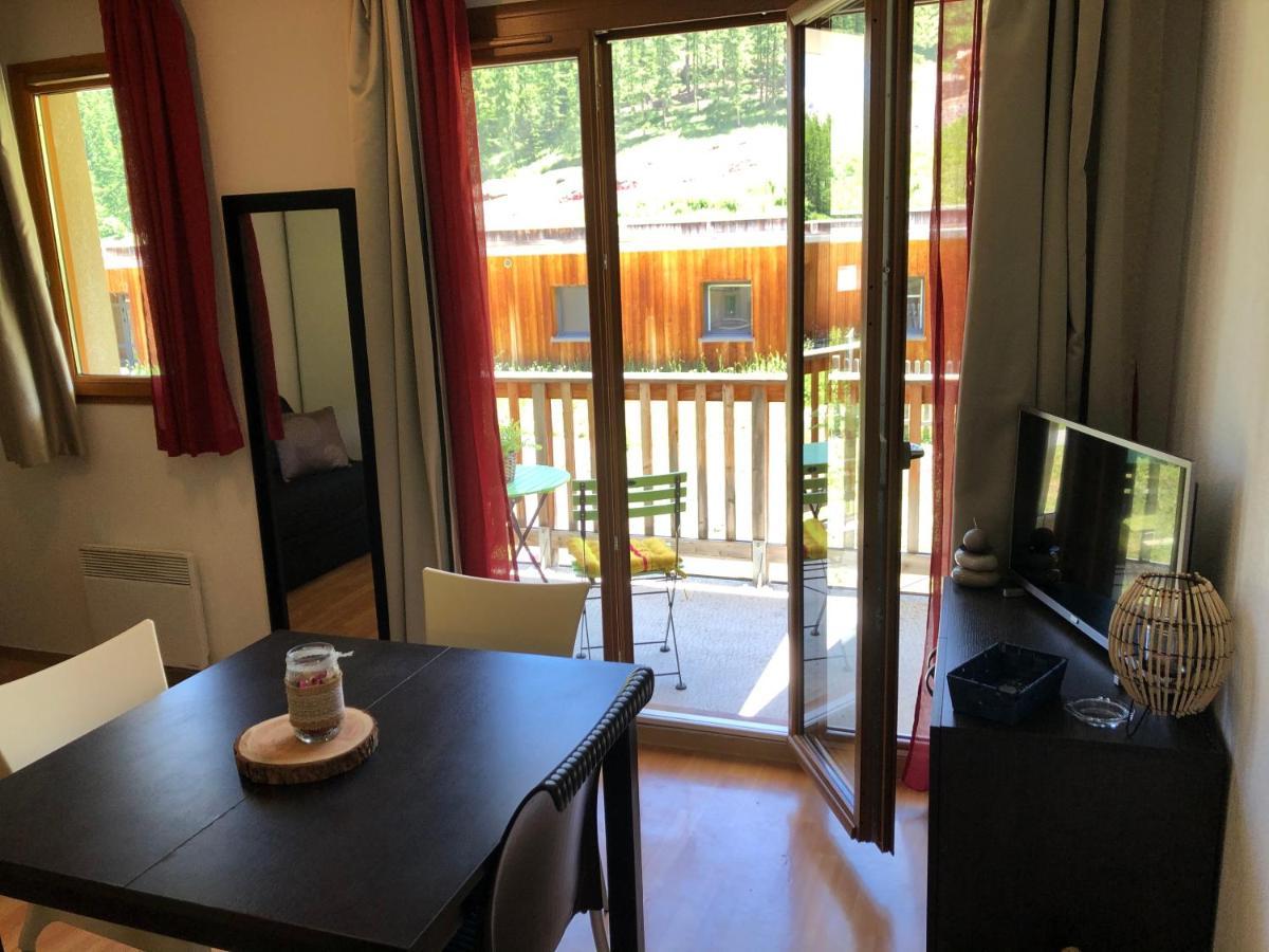 Studio Vue Piste + Parking Souterrain Privatif Inclus Les Orres Exterior foto